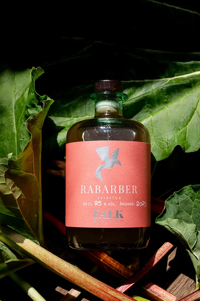 rabarber likør FALK Bornholm 