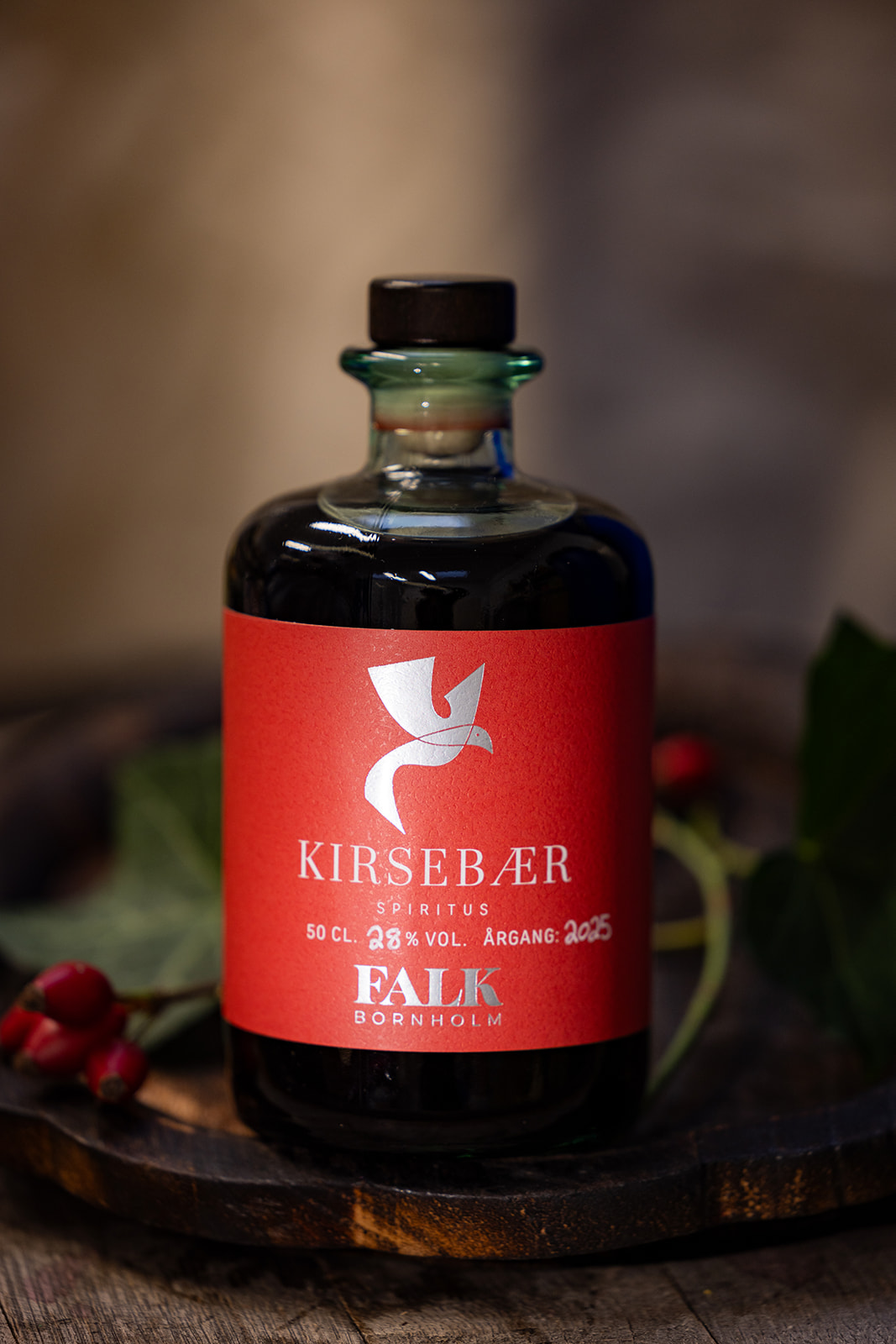 Ingrediensliste kirsebærlikør FALK Bornholm