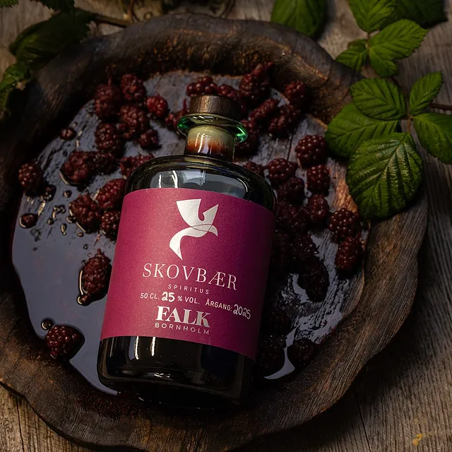 skovbærlikør FALK Bornholm morbær