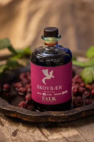 skovbærlikør FALK Bornholm morbær