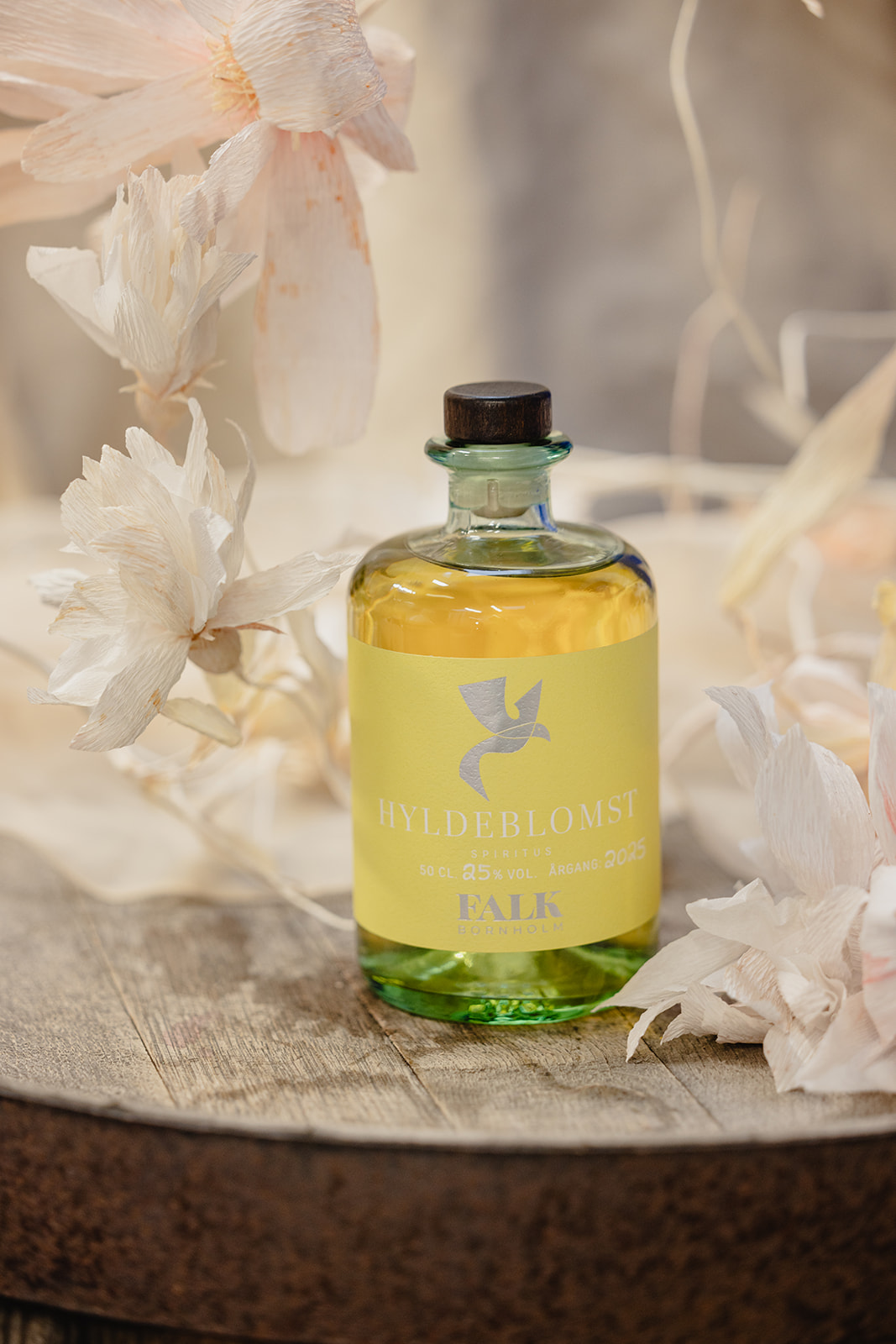 Hyldeblomstlikør fra FALK Bornholm