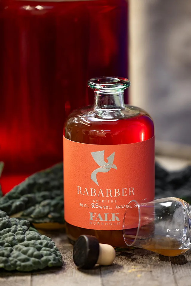 rabarber likør FALK Bornholm 